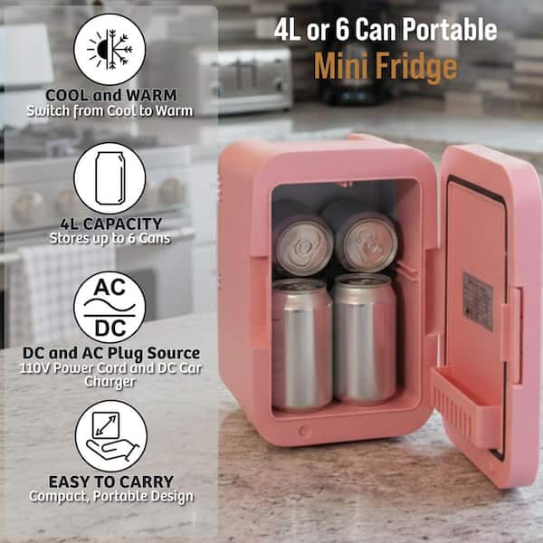 HOME-COMPLETE 8.75 in. 0.15 cu. ft. Portable Beauty Makeup