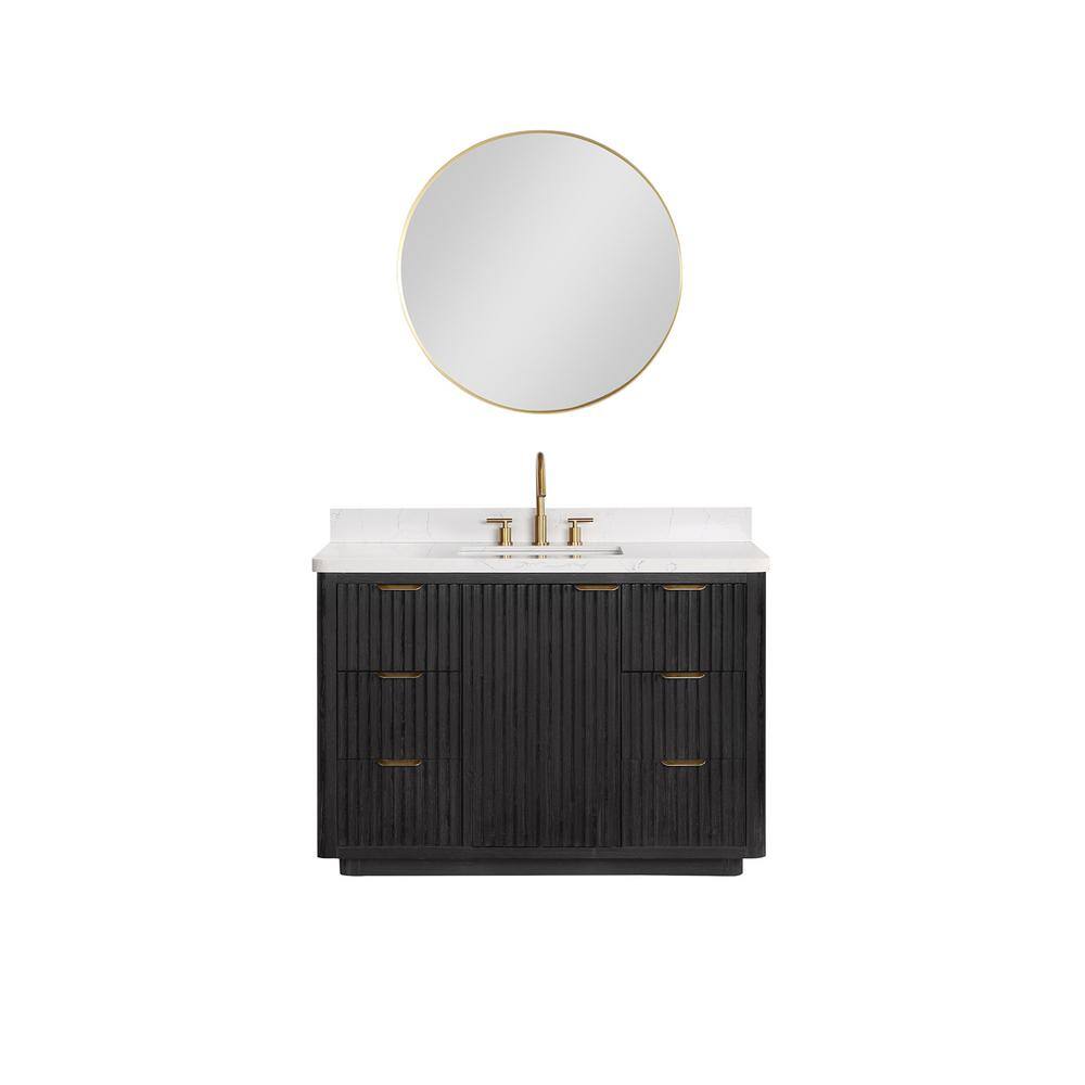 ROSWELL Cádiz 48 in. W x 22 in. D x 34 in. H Single Bathroom Vanity in