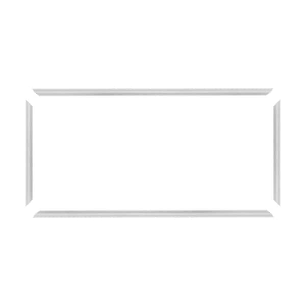Trim Fast 5/8 in. D x 24 in. W x 54 in. L Unfinished Polystyrene, Pre-mitered, Wall Panel Moulding Frame, Peel & Stick
