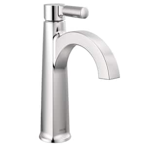 Lorna Single Handle Single Hole Bathroom Faucet with Drain Kit Included in Chrome