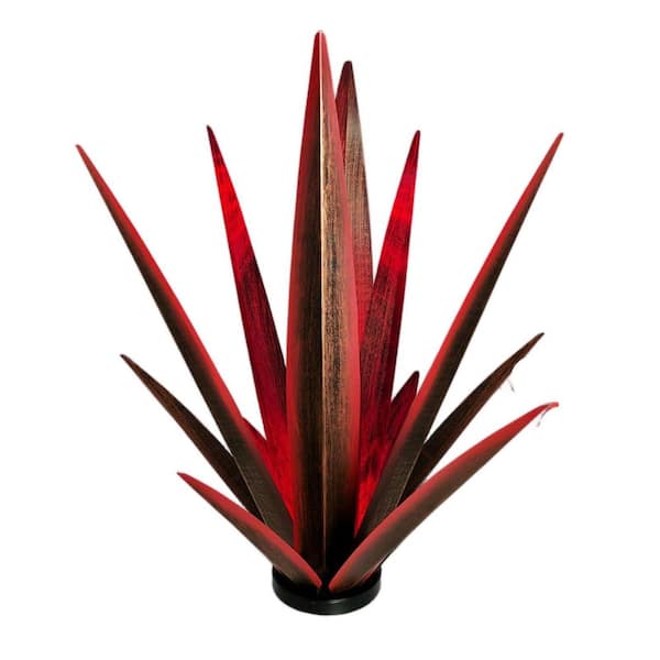 OGETFUUR Large Tequila Rustic Sculpture, Rustic Metal Agave Plants for Outdoor, Patio, Yard and Home Decor