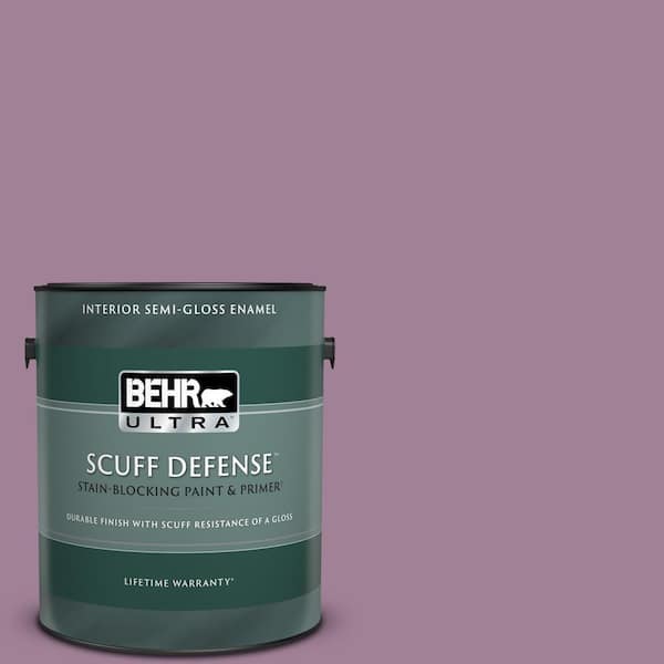 BEHR ULTRA 1 gal. #PMD-82 Violet Bouquet Extra Durable Semi-Gloss Enamel Interior Paint & Primer
