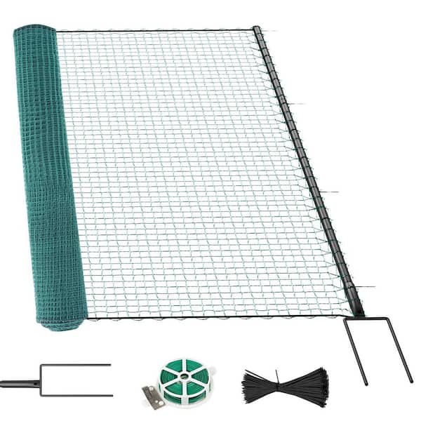 ABORON Non Electric Fence Netting 40 in. x 100 ft. Portable Movable Livestock Nets Mesh for Chickens in Backyard, Garden
