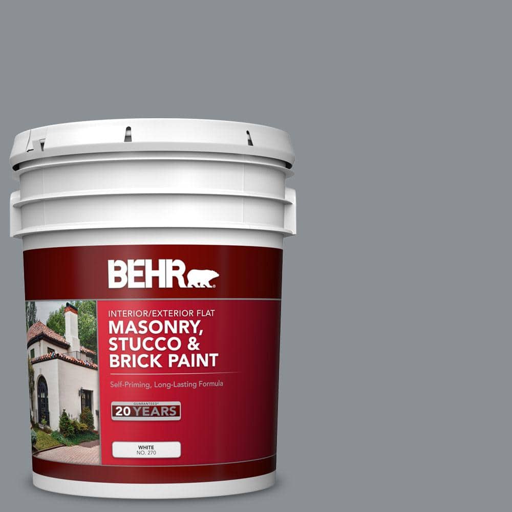 5 gal. #SC-125 Stonehedge Flat Interior/Exterior Masonry, Stucco and Brick 