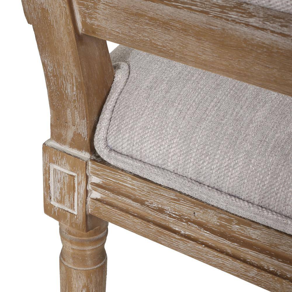 Elegant Fluted Leg High-Back Side Chair in Light Gray, Set of 2