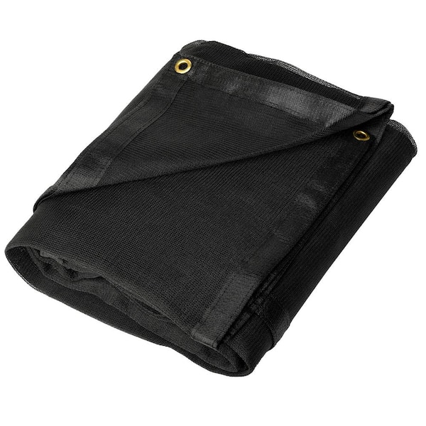 UV Resistant Heavy-Duty Black Tarp 10 ft. W x 12 ft. L