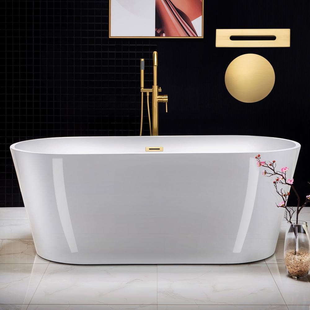 bon様 white-with-brushed-gold-trim-