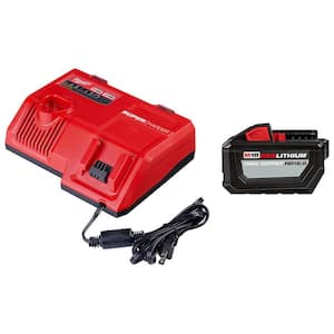 M12 and M18 12-Volt/18-Volt Lithium-Ion Multi-Voltage Super Charger Battery Charger with 12.0Ah Battery Pack