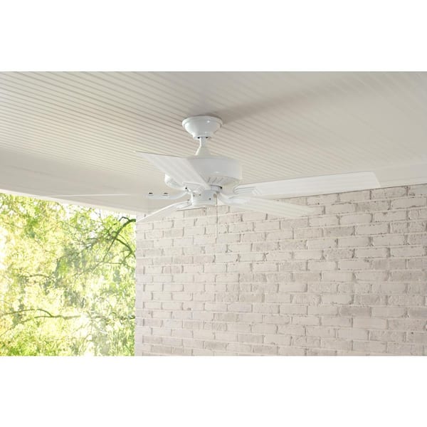 Barrow Island 52 in. Indoor/Outdoor Wet Rated White Ceiling fan