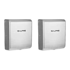 Willow Commercial Stainless Steel Brushed High Speed Automatic Electric Hand Dryer (2-Pack)