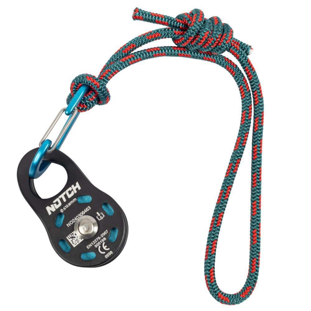 Steel Micro Pulley Combo with Carabiner and Cord