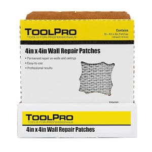 4 in. x 4 in. Fiberglass Self-Adhesive Drywall Repair Patch (10-Pack)