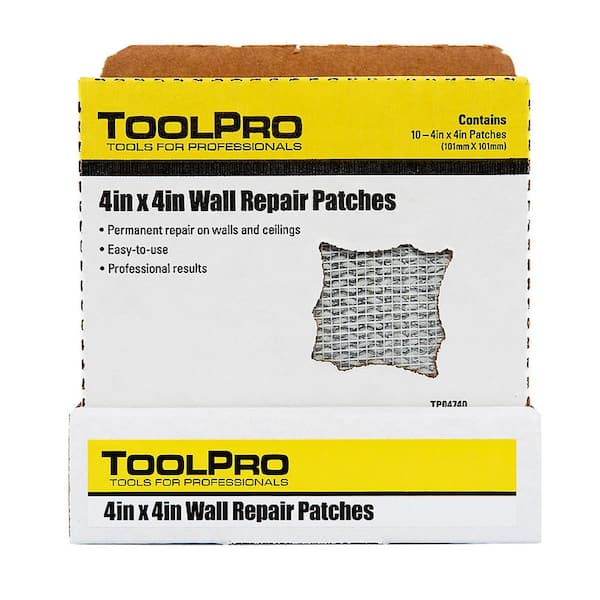 4 in. x 4 in. Fiberglass Self-Adhesive Drywall Repair Patch (10-Pack)