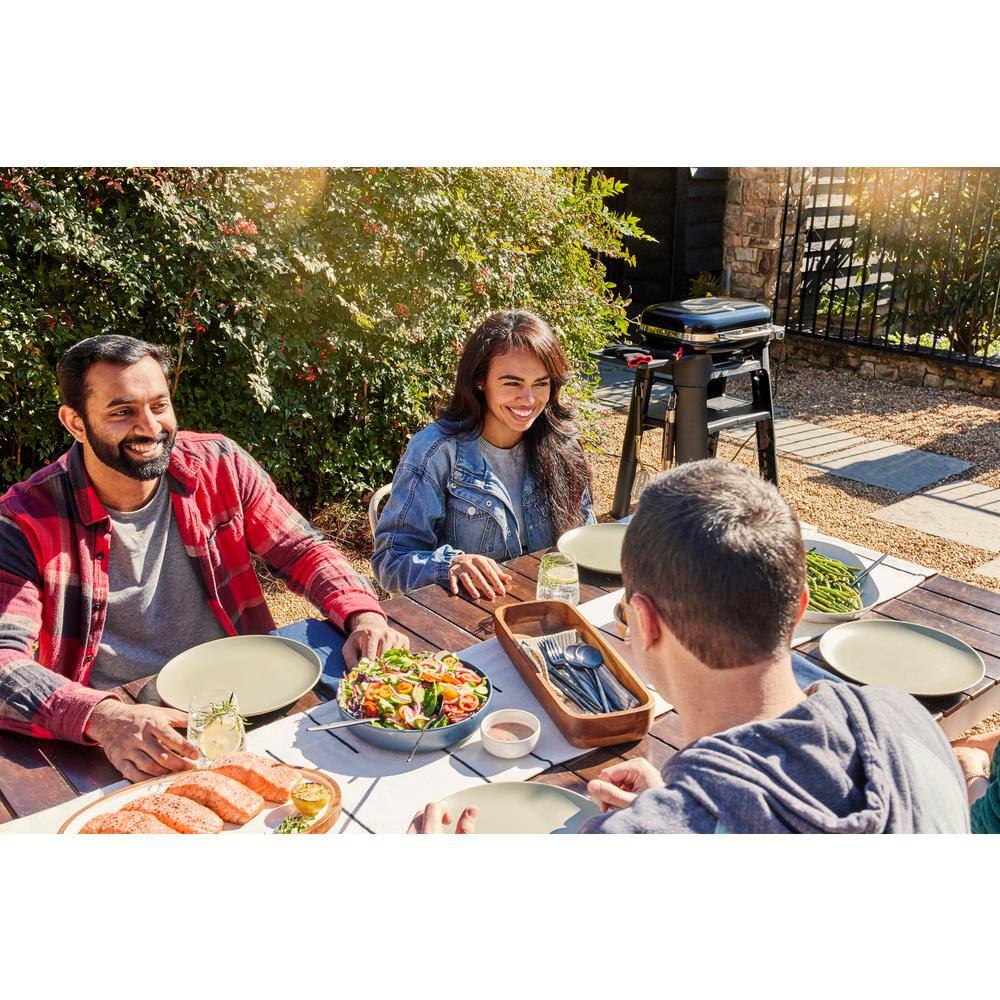 Weber Lumin Compact Yellow Electric Grill with High-Heat Sear
