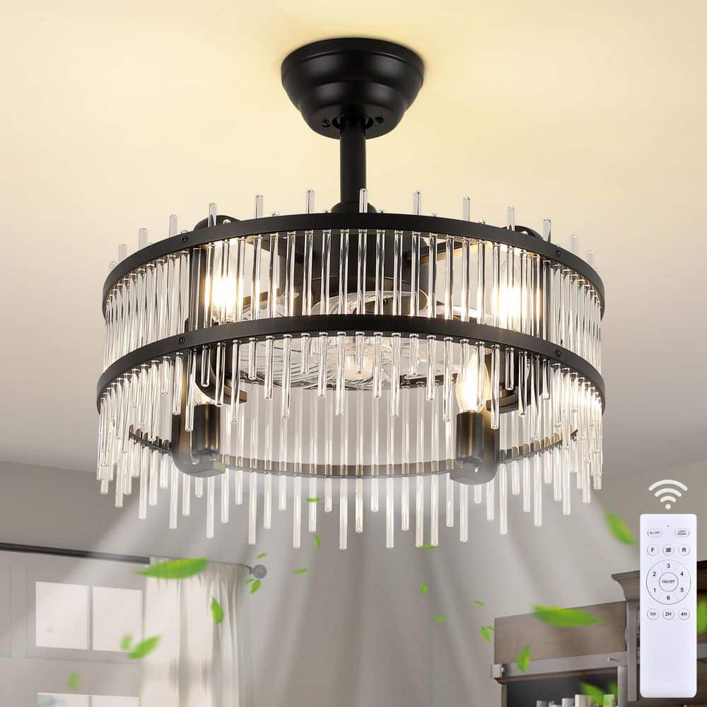 11.8 in. Industrial Black Flush Mount Ceiling Fan with Light with Remote Reversible Fan Blades price history on PriceWatchPro