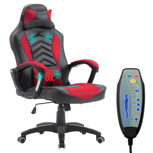 HOMCOM Gaming Recliner Racing Style Video Gaming Chair with