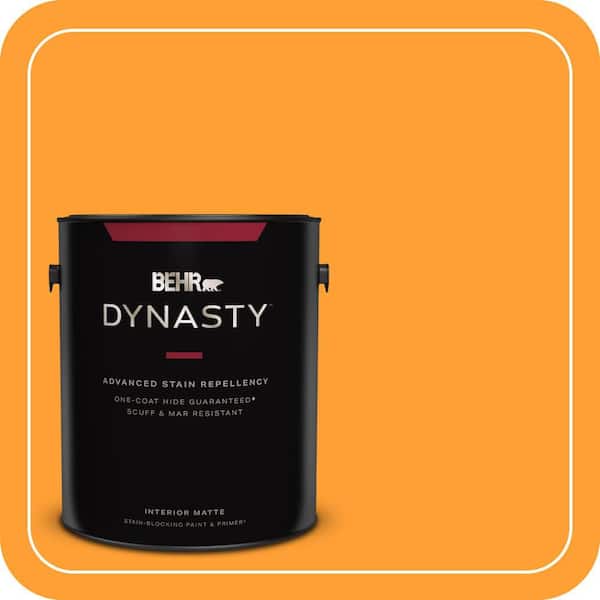 BEHR DYNASTY 1 gal. #P250-7 Blazing Bonfire Matte Interior Stain-Blocking Paint & Primer