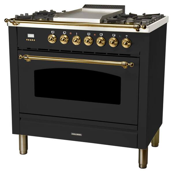 hallman 36 inch dual fuel range