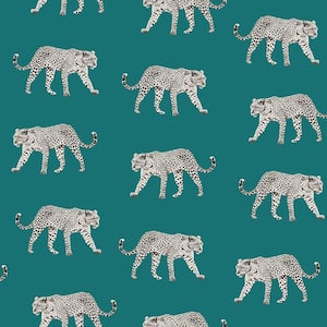 Prowl Teal Jaguars Wallpaper Sample