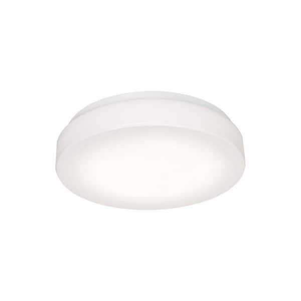Cirrus 19.0 in. White Integrated LED Flush Mount with White Acrylic Shade