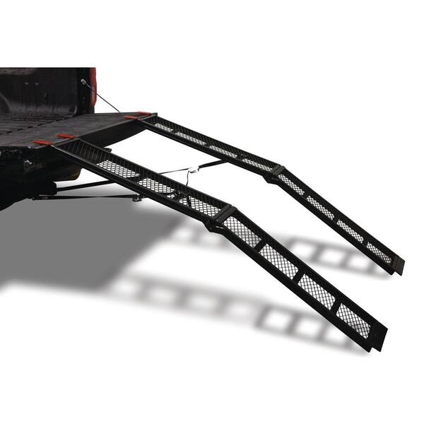 YuTrax 79 in. Folding Steel Truck, UTV/ATV Loading Arch Ramps - Pair, 1500lb Capacity