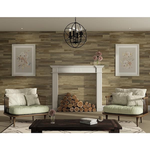 DuraDecor Weekend Warrior Fumed Distressed 3 MIL x 7-in W x 48-in L Peel & Stick Water Resistant Luxury Vinyl Flg (23.3 sf/case)