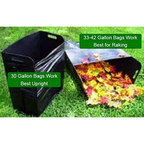 Bag Butler® Lawn and Leaf Trash Bag Holder Holds 30-42 Gallon Bags Open For  Easy Filling. No Assembly Required. Made in USA
