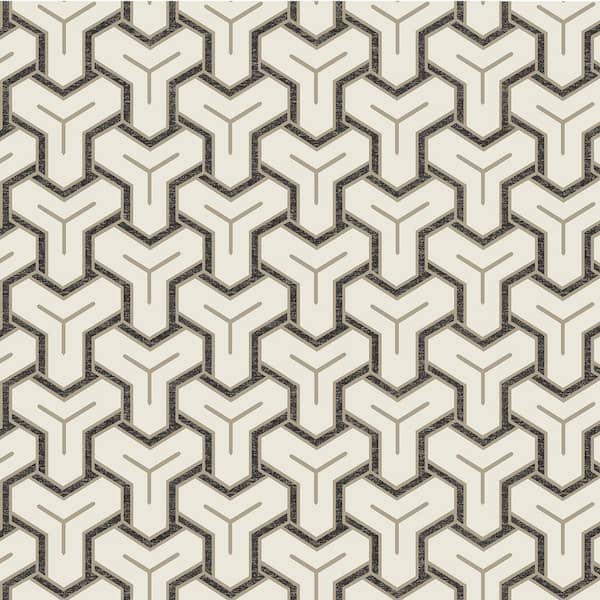 Advantage Beige Gautier Cream Tessellate Wallpaper Sample