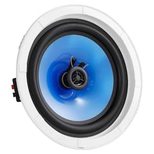 2-Pack 8 in. Ceiling Speakers, 50-Watt, Flush Mount In-Wall Speaker System, 8Ω Impedance, 89DB Sensitivity, for Home