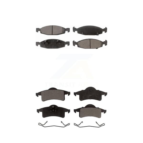TEC Front Rear Ceramic Brake Pads Kit For 99-02 Jeep Grand Cherokee With Teves and ATE Caliper KTC-100398