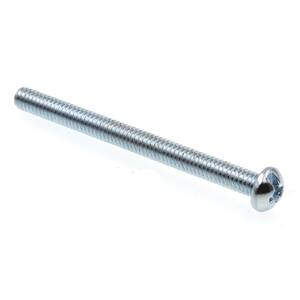 Select 1/4-20 x 4 in Combination Phillips/Slotted Round Machine Screw, Zin Select 1/4-20 x 4 in Combination Phillips/Slotted Round Machine Screw, Zin
