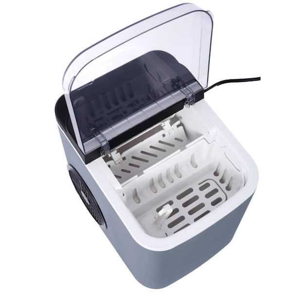 Ice Maker Countertop Portable Ice Machine Self Cleaning Ice Makers with Basket and Scoop Ideal