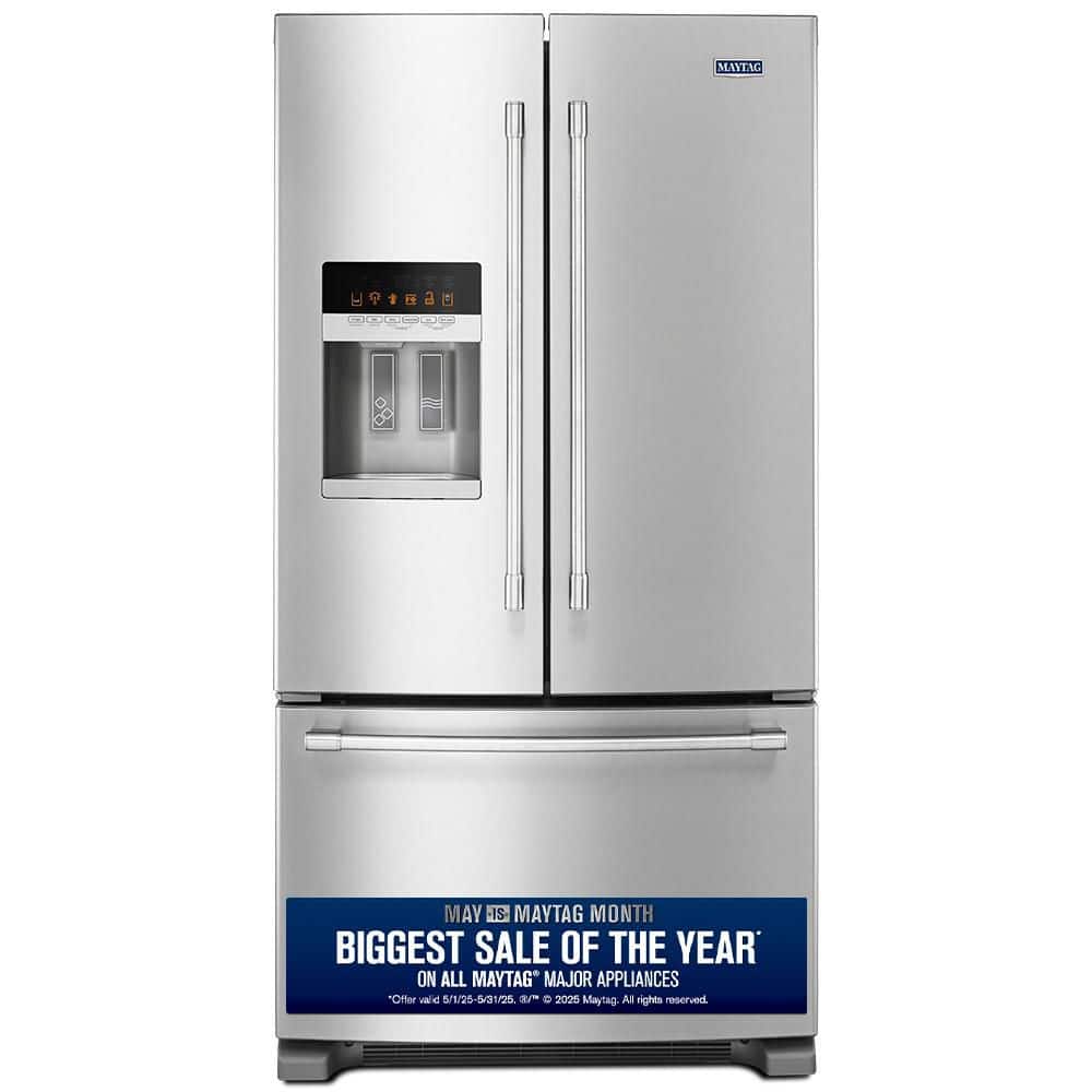 25 cu. ft. French Door Refrigerator in Fingerprint Resistant Stainless Steel -  Maytag, MFI2570FEZ