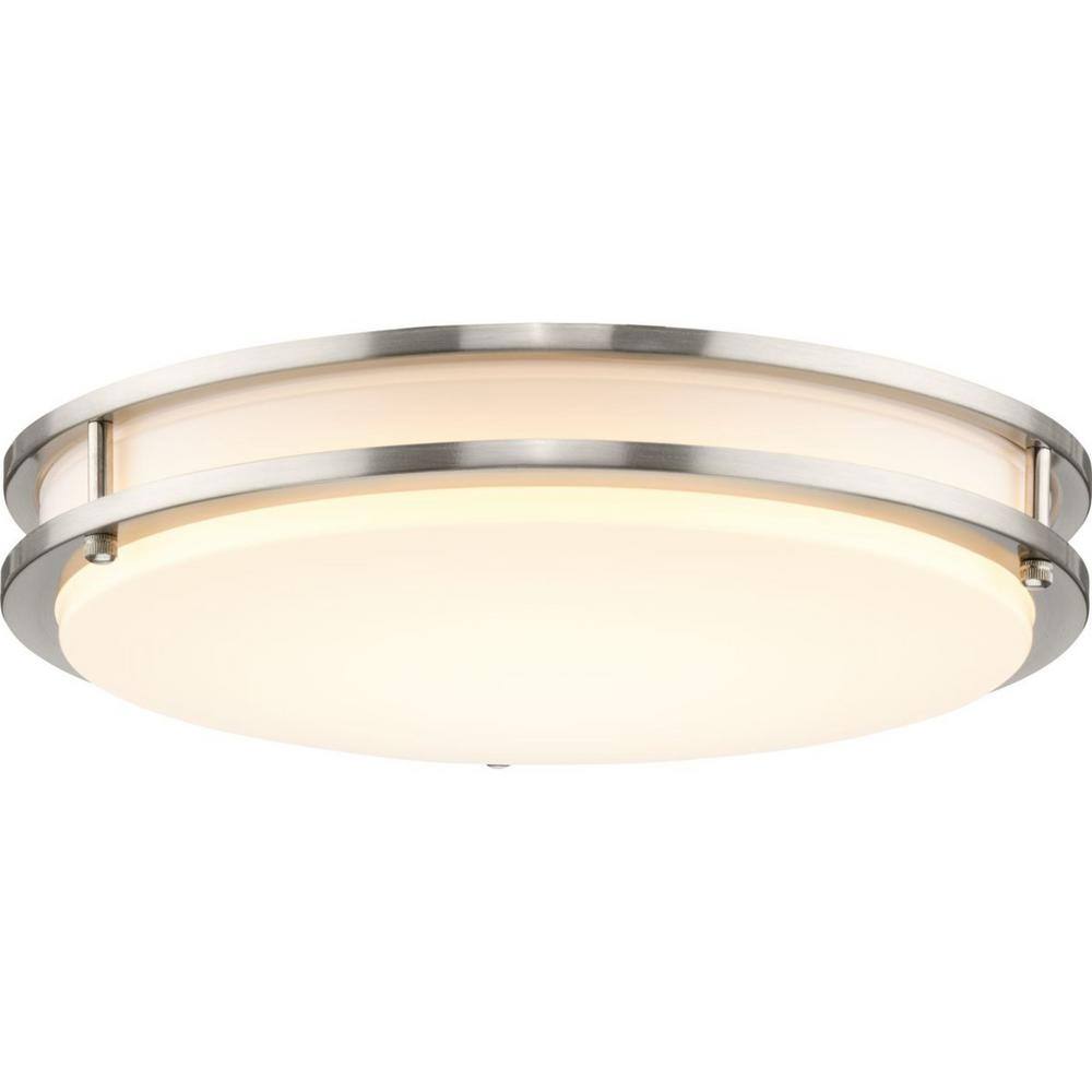 Abide 14'' Brushed Nickel LED Flush Mount Light