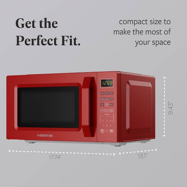 Farberware 700-Watt Compact Countertop Microwave ft