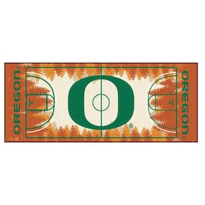 NCAA University of Oregon Brown 3 ft. x 6 ft. Basketball Runner Rug