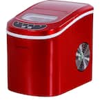 26 lbs. Freestanding Ice Maker in Red