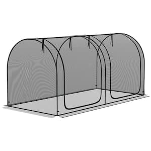 8 ft. x 4 ft. Black Plant Protection Tent