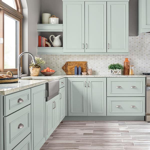 1 gal. #M430-1 Snowbound Satin Enamel Interior/Exterior Cabinet, Door & Trim Paint