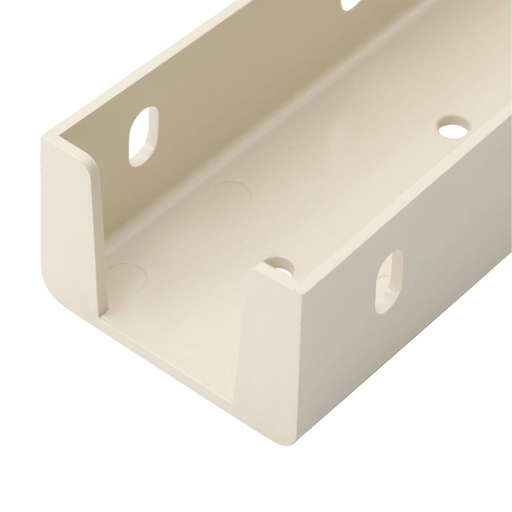 Off-White Vinyl Fence Transition Post Bracket