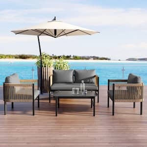 patio様 JEAREY 7.5ft Steel Outdoor Patio Market Umbrella with Tilt