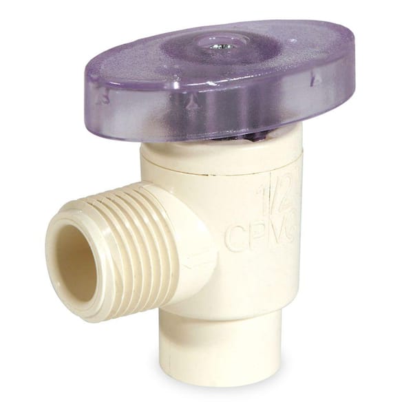 KBI 1/2 in. x 1/2 in. OD CPVC CTS Angle Supply Valve