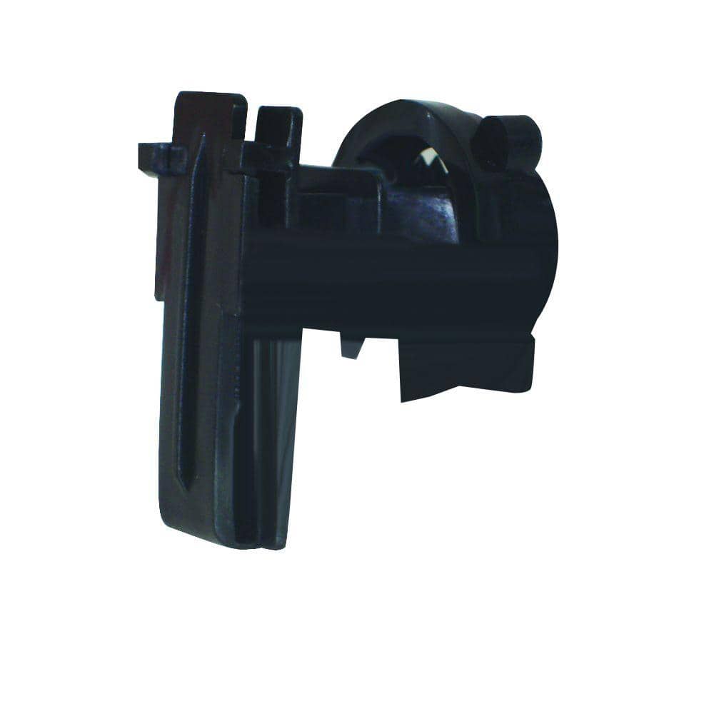 2 in. Black Polytape Screw-On Insulator for Round Post (25-Pack)