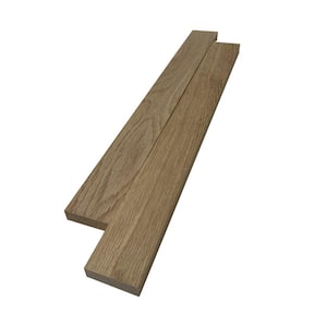 1 in. x 3 in. x 6 ft. White Oak S4S Hardwood Board (2-Pack)