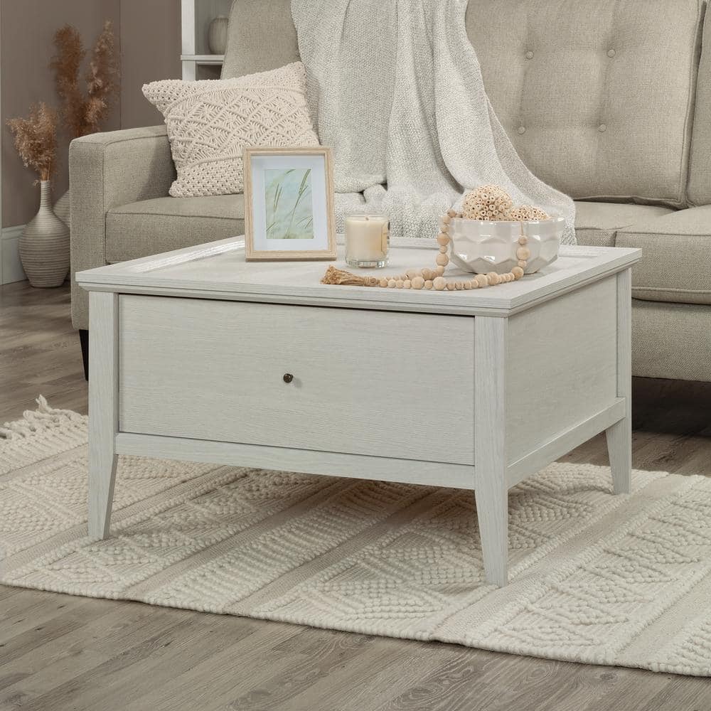 Glacier Oak Rectangular Coffee Table with Storage Drawer