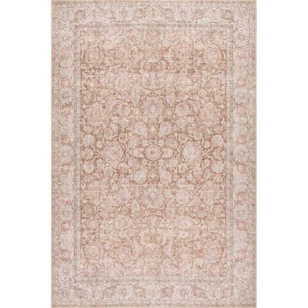 Hillstone Collection Traditional Vintage Medallion Glenette Rust 10 ft. x 13 ft. Area Rug
