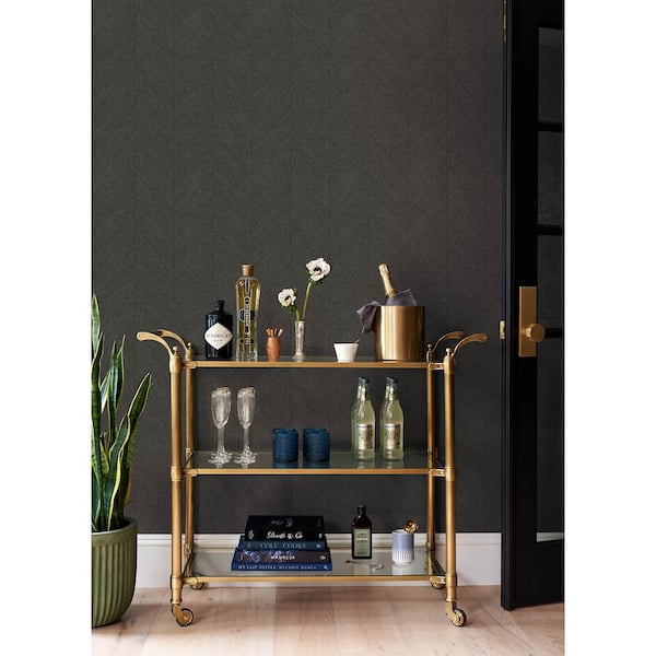 Kallam Brown Chevron Non-Pasted Wallpaper