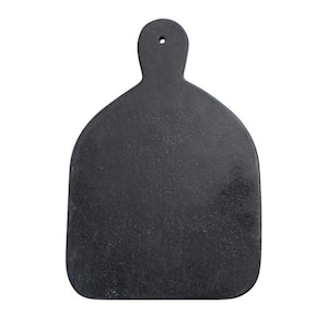 12 in. Scandinavian Black Marble Cheese/Cutting Boards with Handle