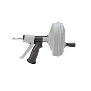 Kwik-Spin+ ¼ in. x 25 ft. Drain Cleaning Snake Auger with Autofeed Trigger for Kitchen/Bath Sinks and Tubs/Showers