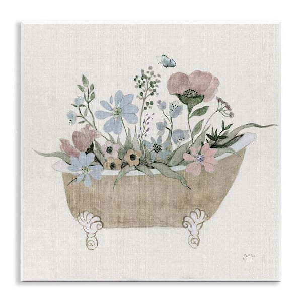 Stupell Industries Rustic Botanicals in Tub by Janet Tava Unframed Nature Graphic Art Print 12 in. x 2 in.